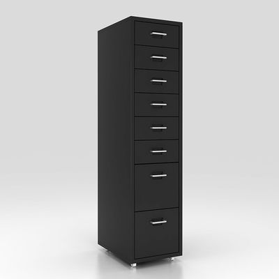 多色8の引出しの居間の貯蔵の引出しの移動式金属のファイル キャビネット