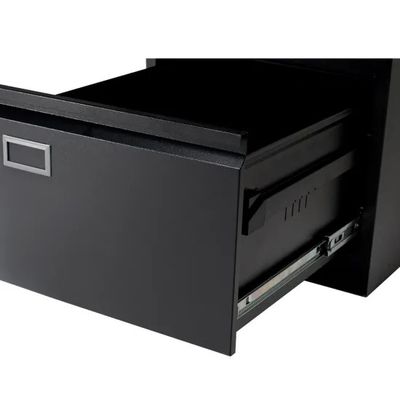 オフィスの金属の側面ファイル キャビネット4の引出しロックが付いている鋼鉄文書のキャビネット