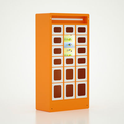 レストランの粉のコートのための無接触のスマートな食糧配達ロッカーは終わった