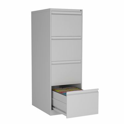 オフィス用家具の金属のファイリング キャビネット4の深い引出しの側面ファイリング キャビネット